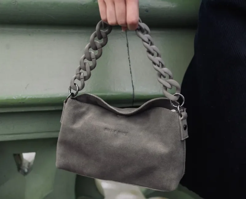 smila Handtasche suede grey